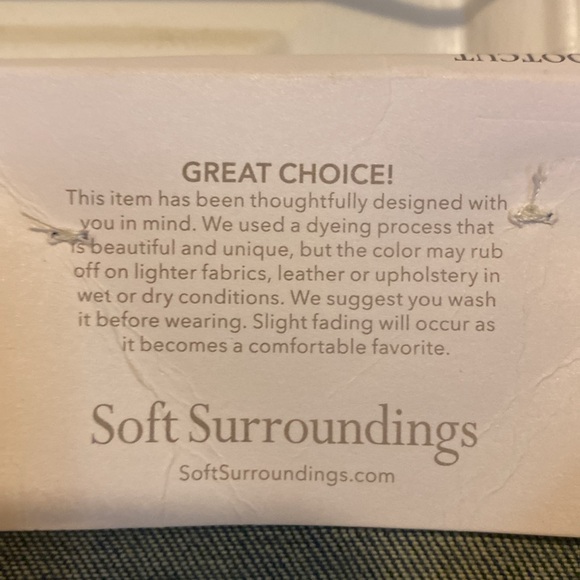 Soft Surroundings Boot Cut Embroidered Jeans - Picture 2 of 11